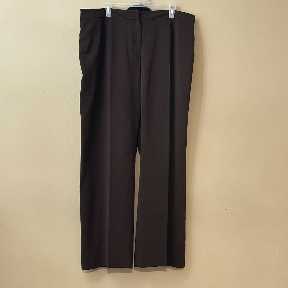 Corporate Core Dark Academia 90s Minimalist Chocolate Brown Wide Trousers 14